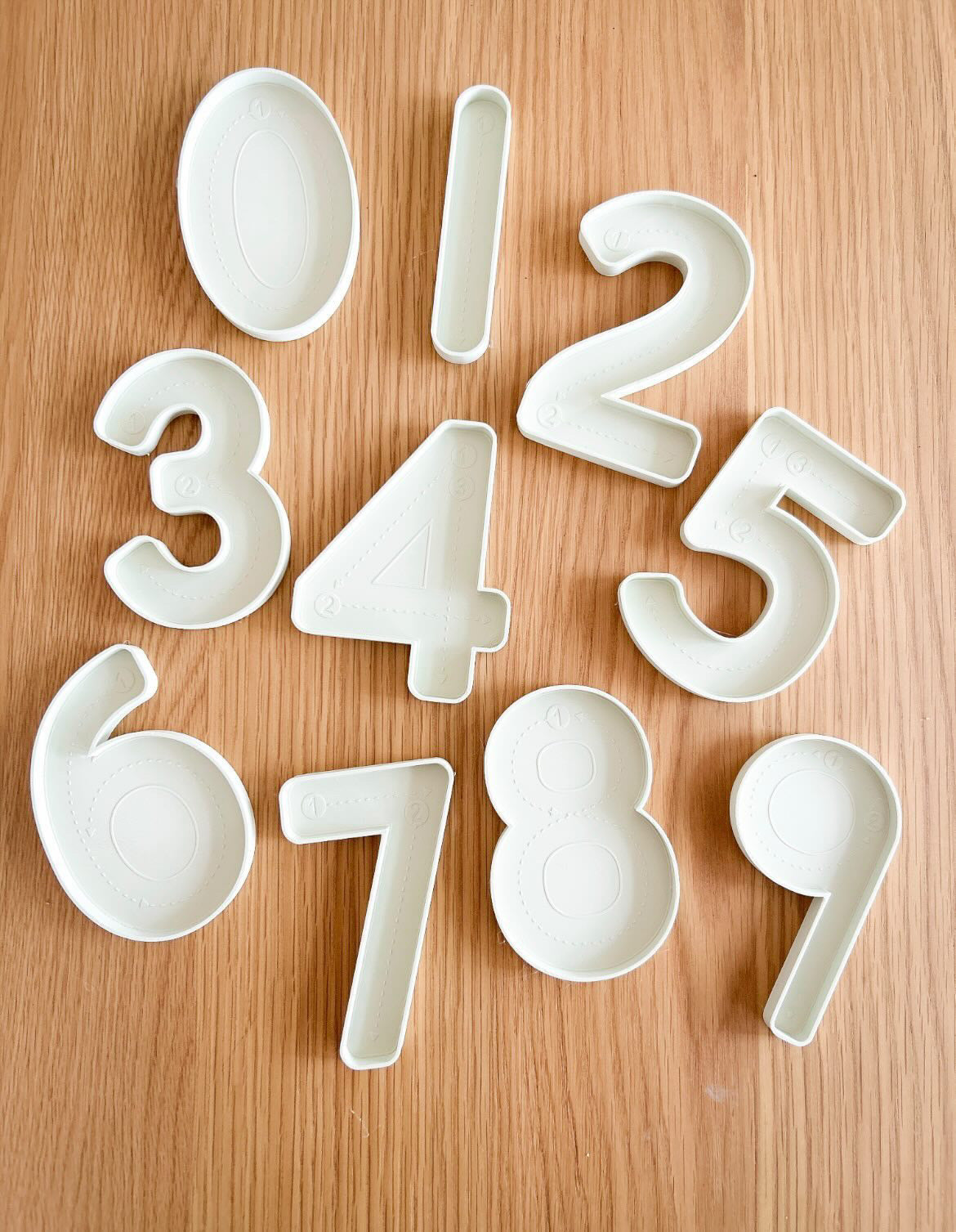 Number Tracing Tray Sets