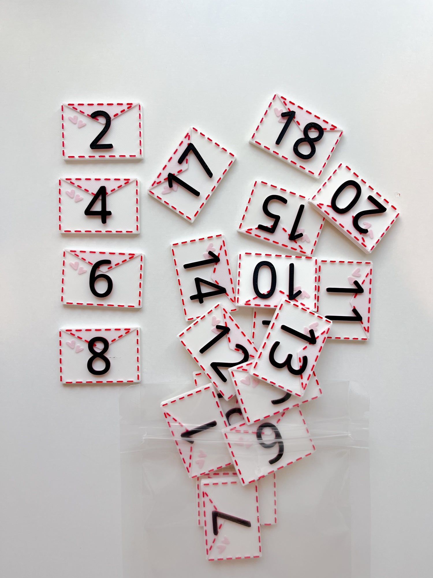 Love Letter Number Set