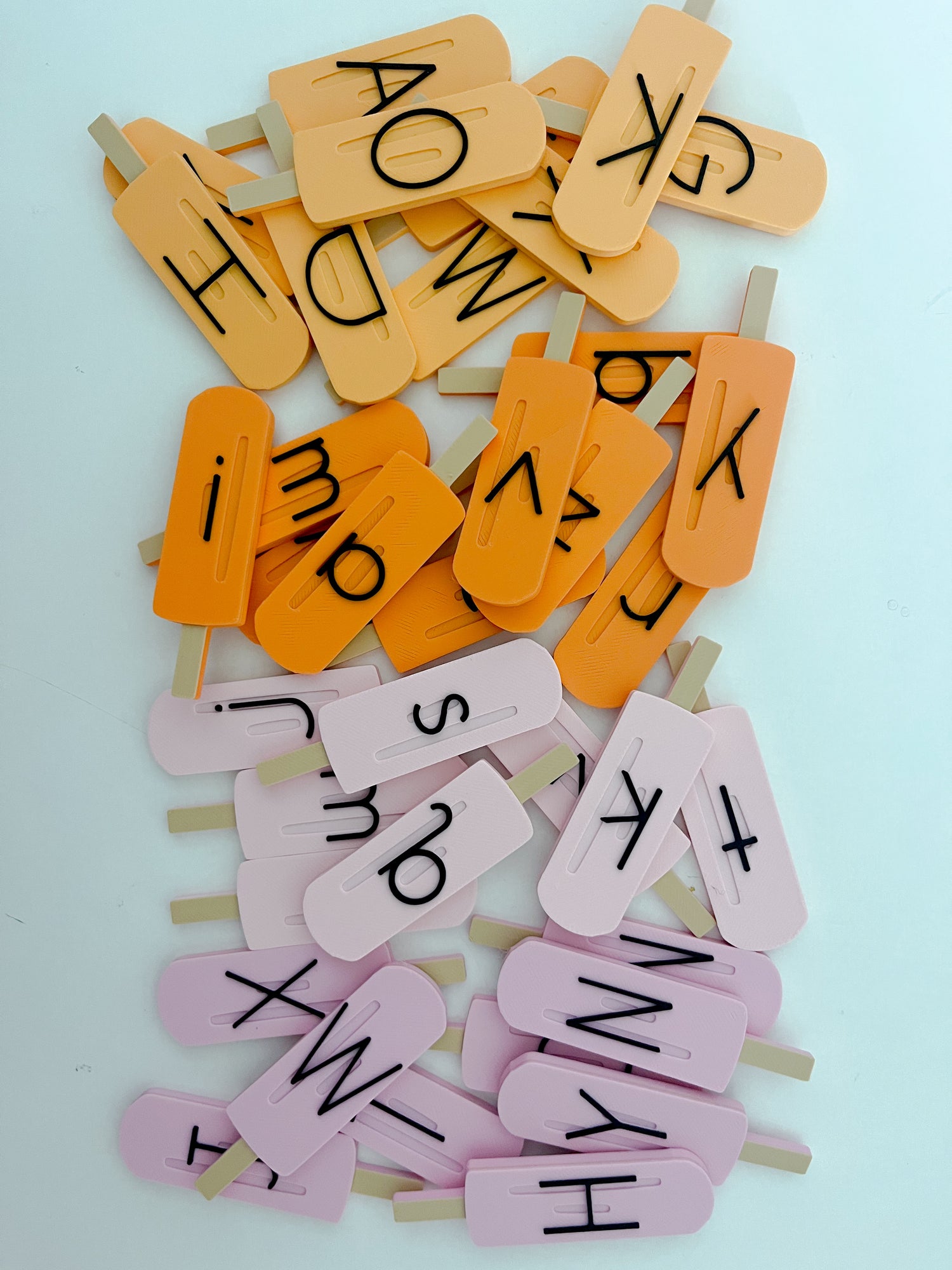 Twin Popsicle Alphabet Set