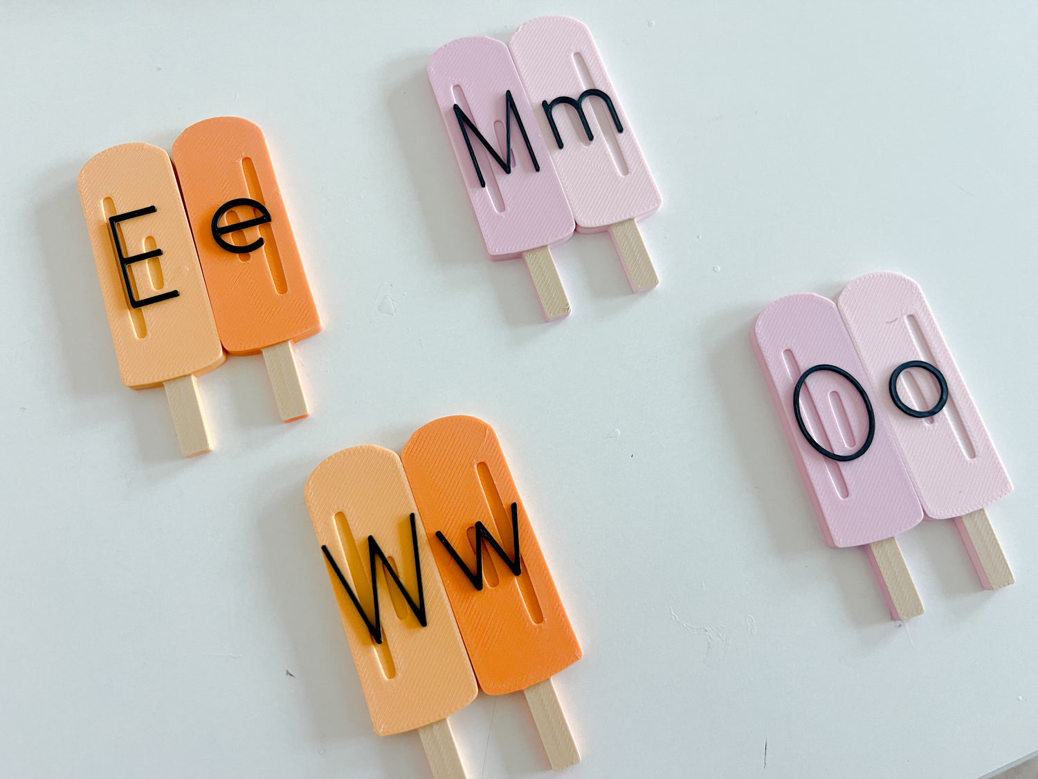Twin Popsicle Alphabet Set