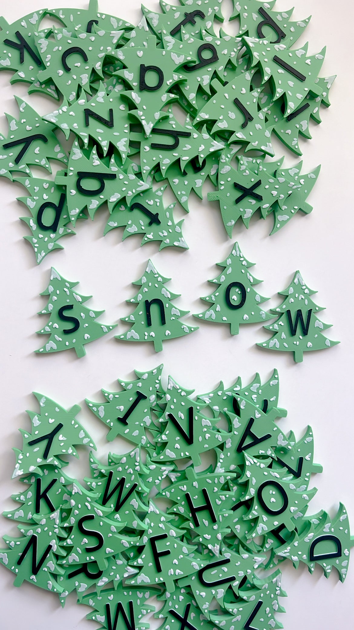 Alphabet Snow Covered Trees