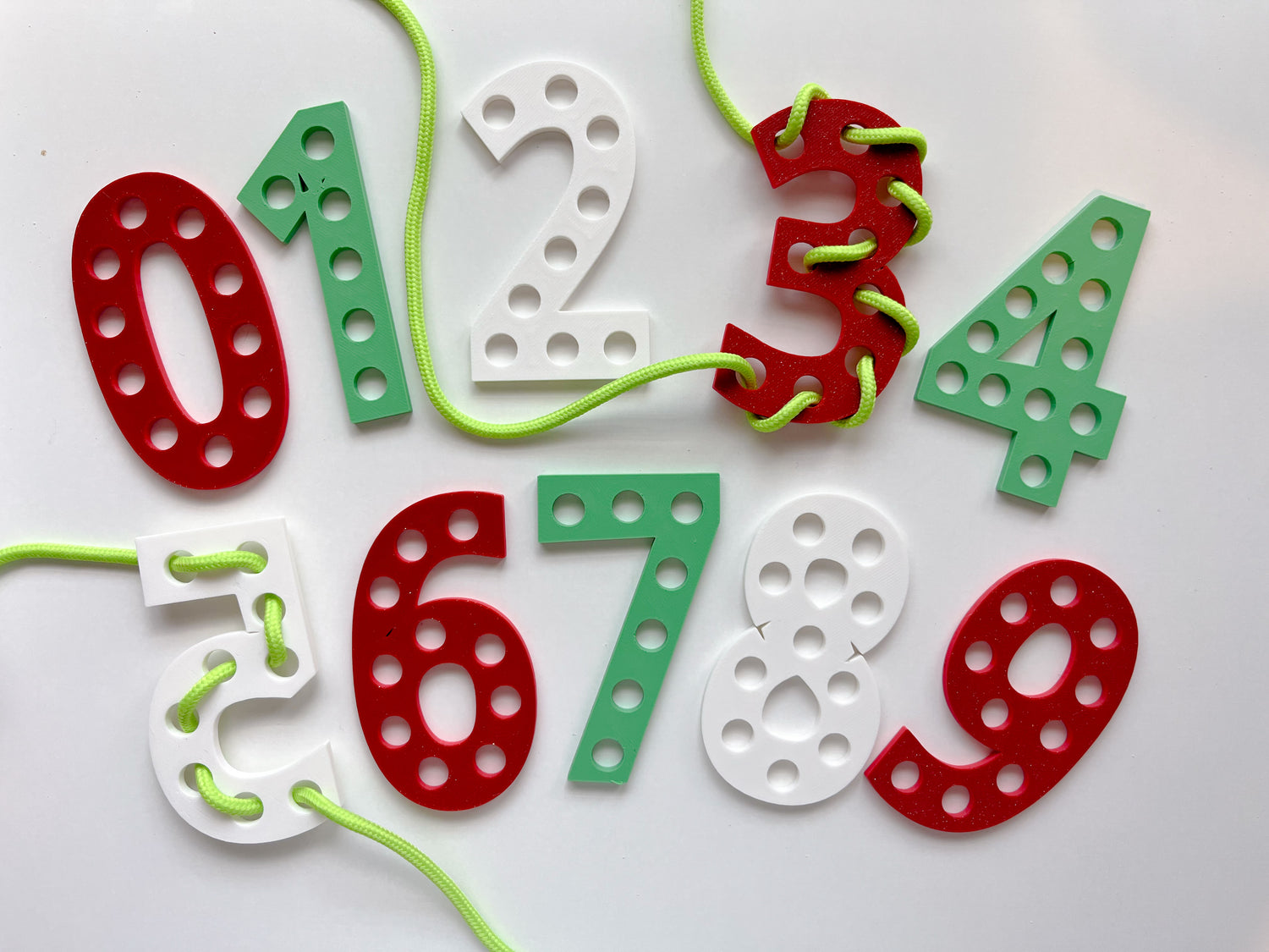 Christmas Number Lacing