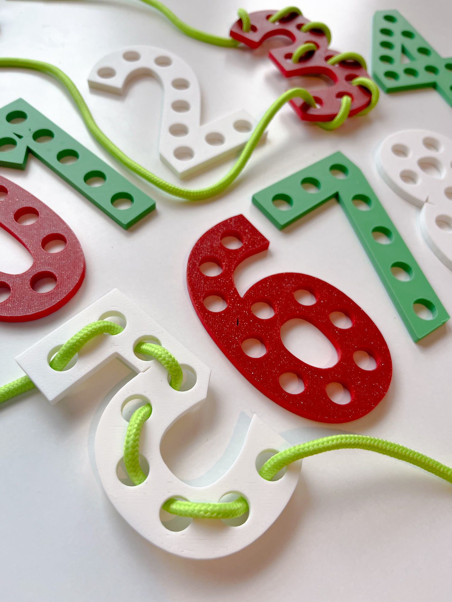 Christmas Number Lacing