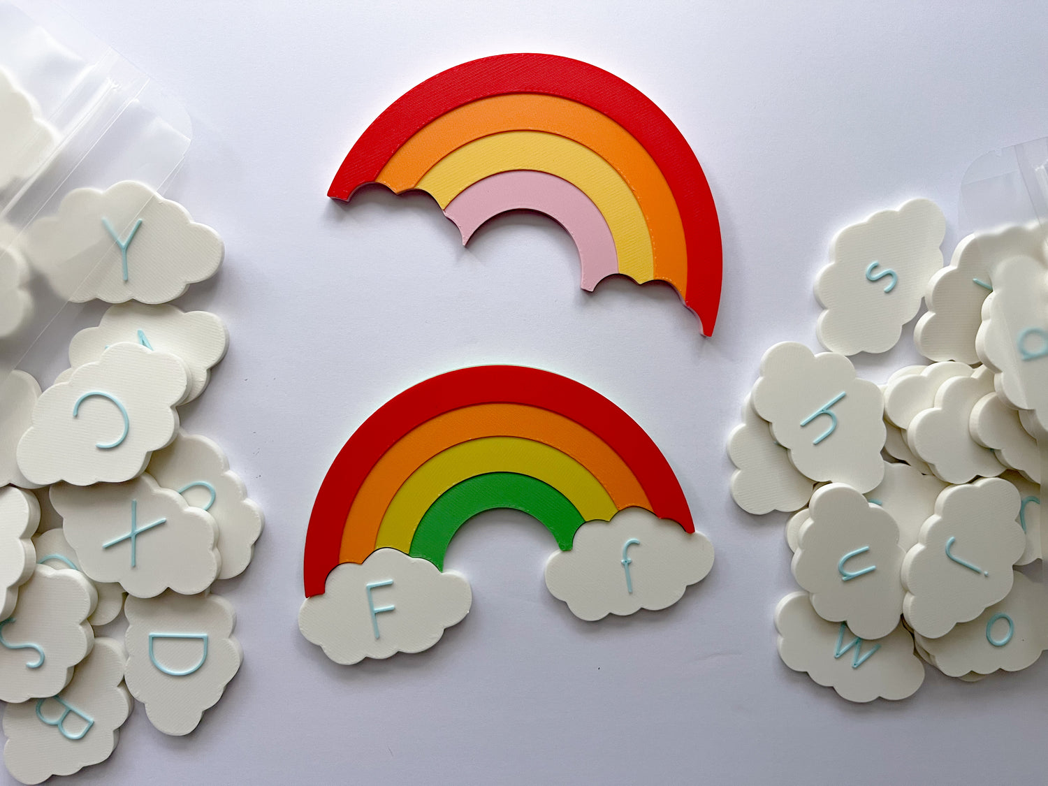 Clouds and Rainbows Alphabet Set