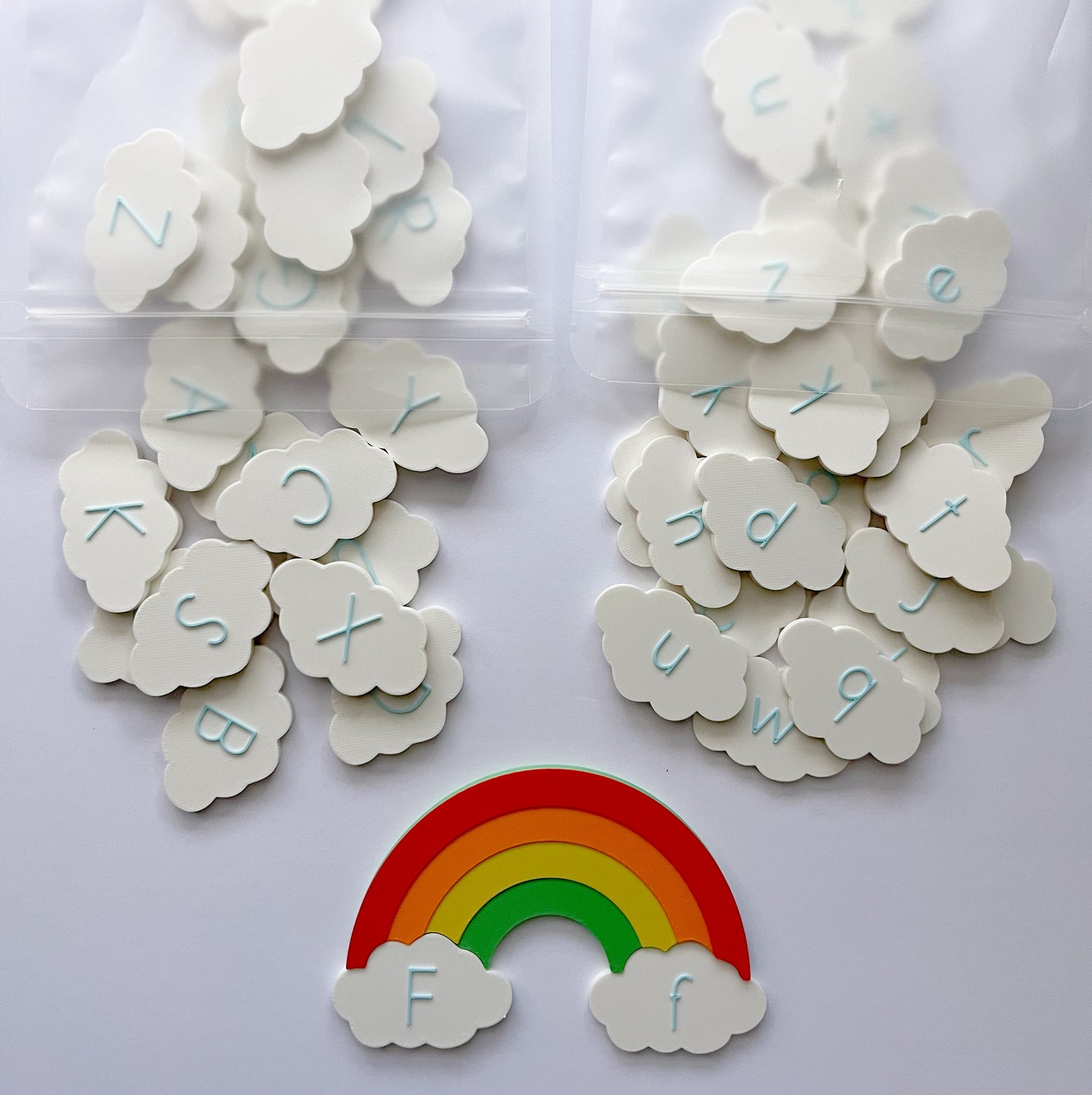 Clouds and Rainbows Alphabet Set