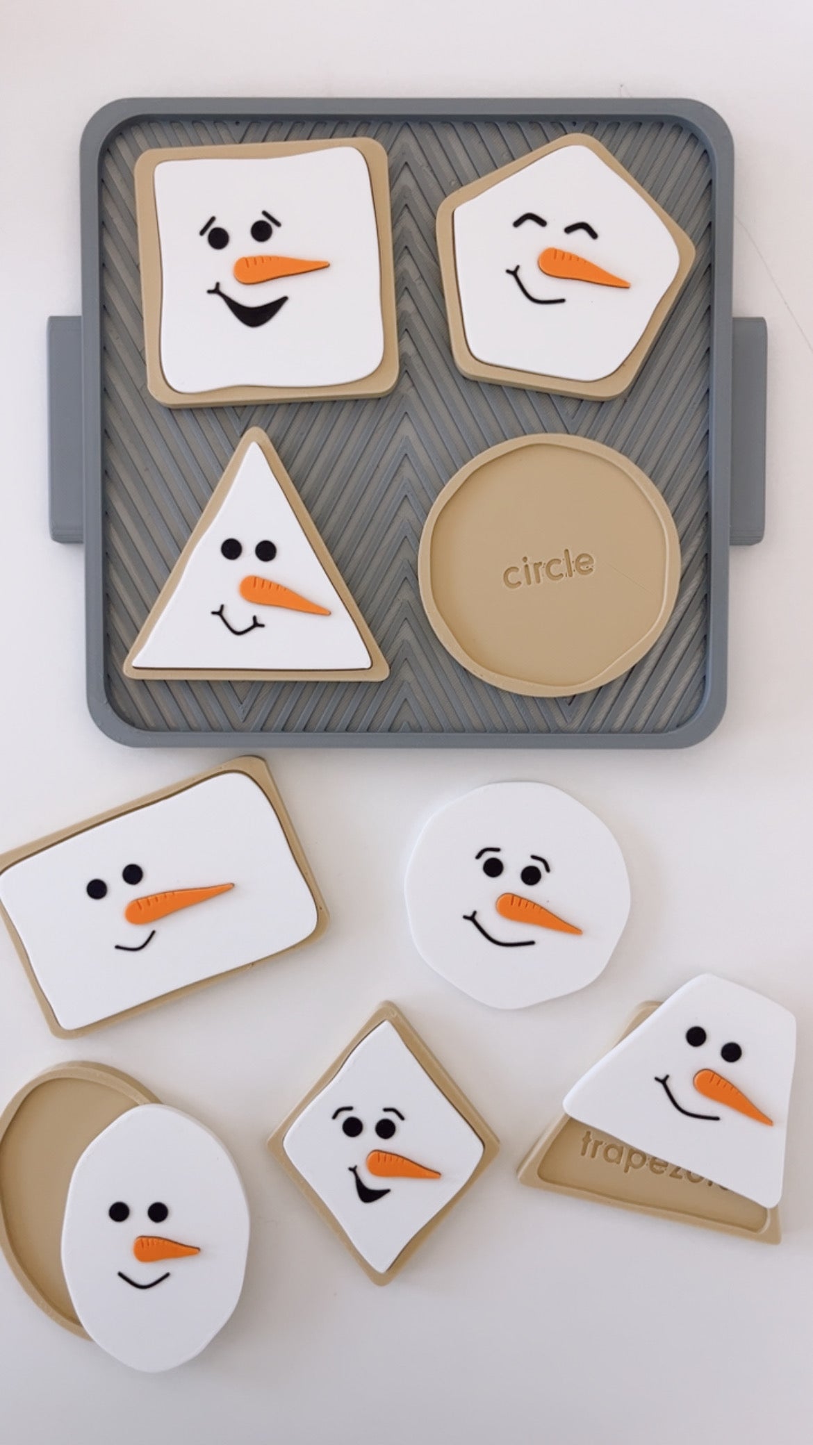 Melted Snowman Shape Cookies