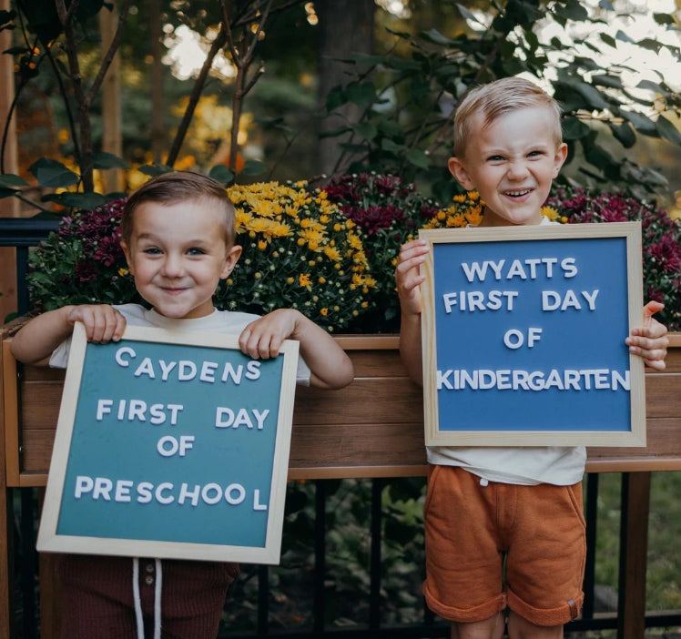 1" Paper White Magnetic Letters & Numbers
