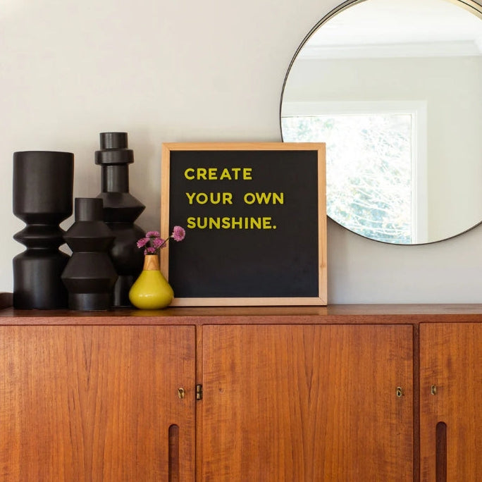 15x15 Black Magnetic Magnetic Chalkboard