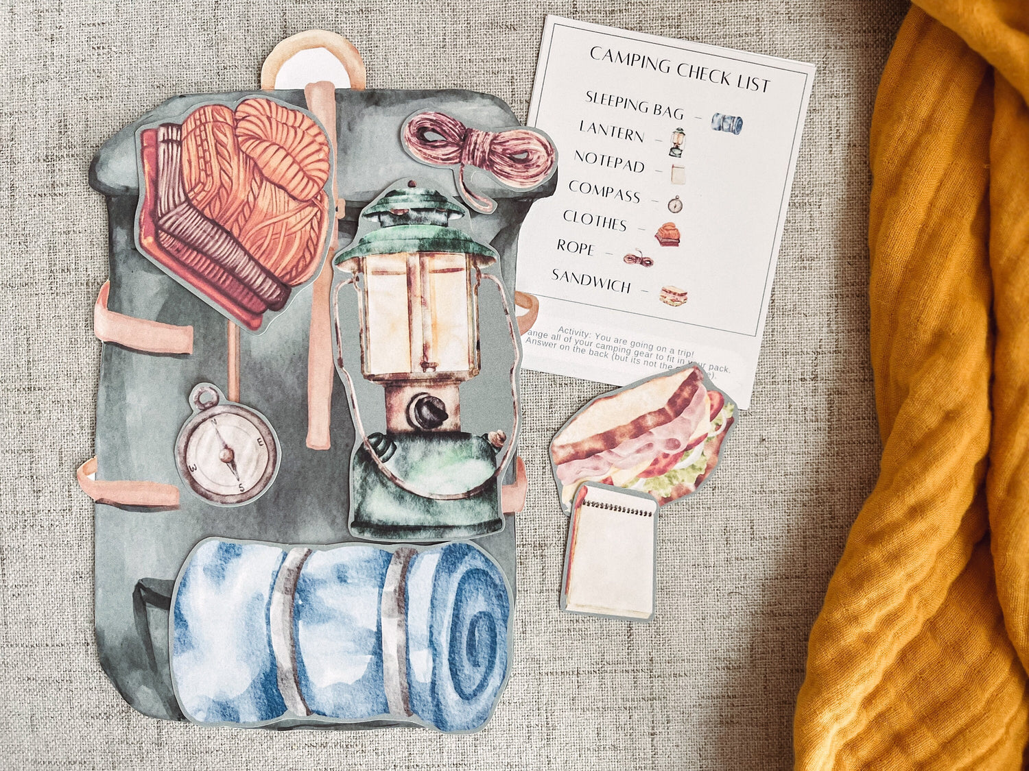 Camping Checklist Game