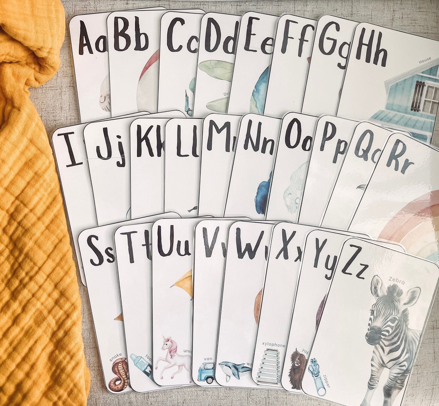 Jumbo Alphabet Double-Sided Flashcards
