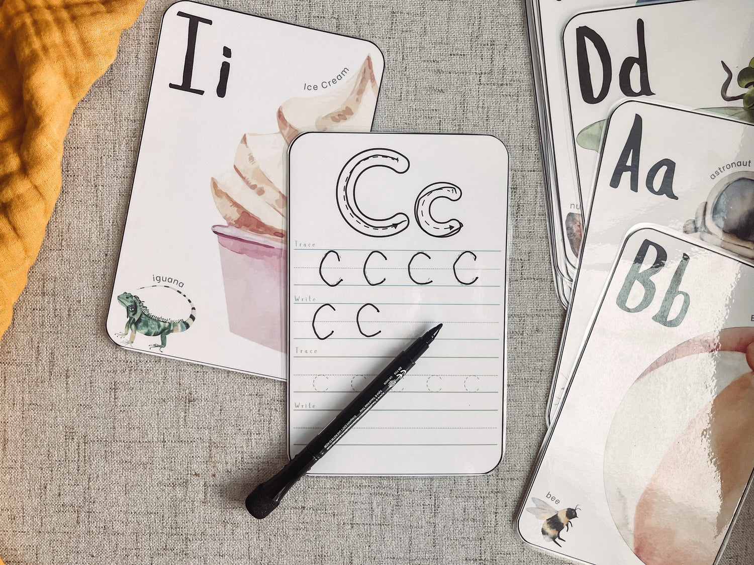 Jumbo Alphabet Double-Sided Flashcards